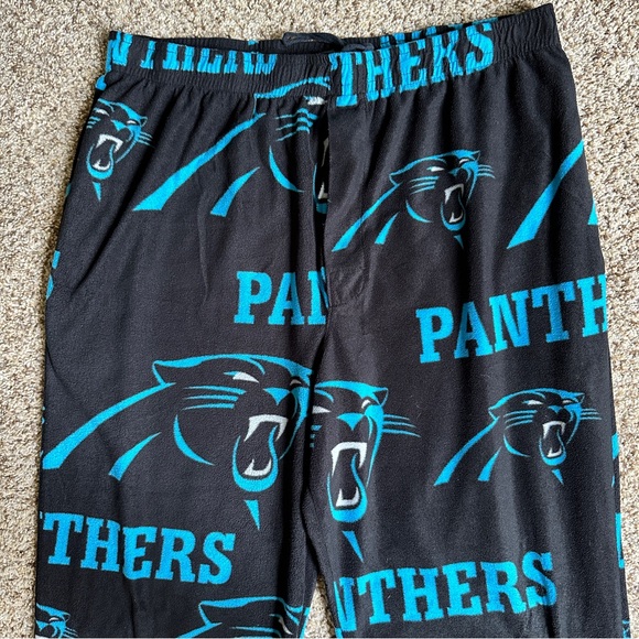 Carolina Panthers  Men's Takeaway Flannel Logo Sleep Pants NFL Men Size X- Large - Picture 2 of 7